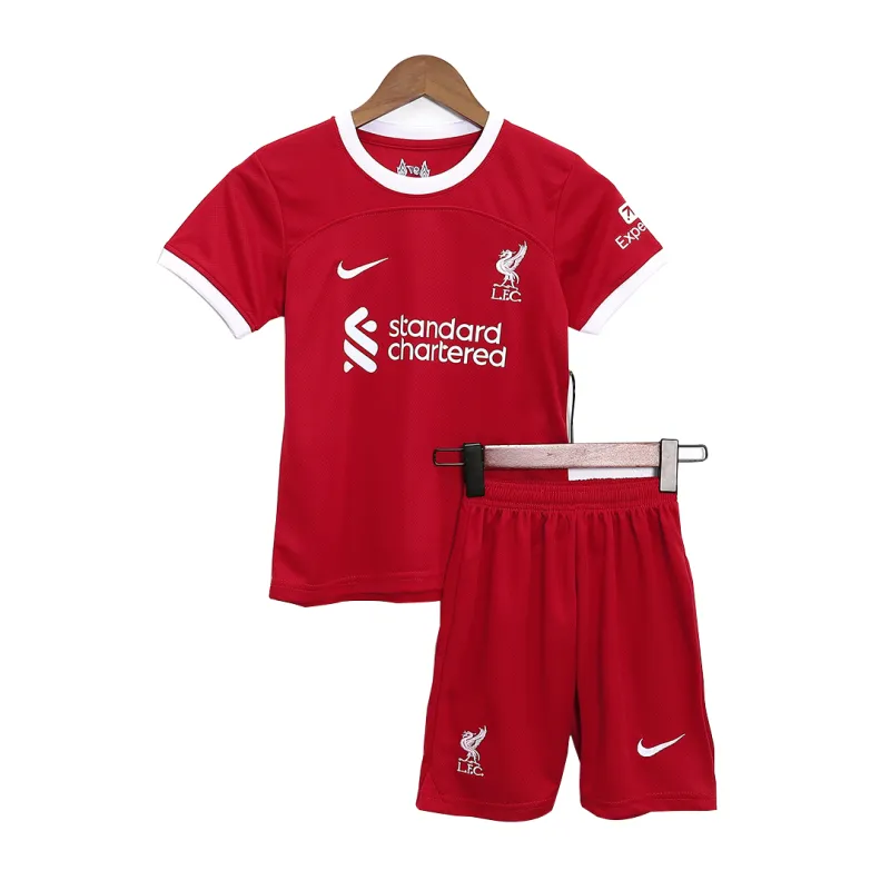 0baecd6ff5 23-24 Kids Liverpool Home Jersey Kit - Image 1