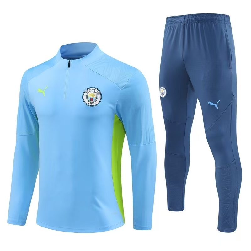 0c78a501e3 Kids Manchester City Zipper Sweatshirt Kit(Top+Pants) 2024-25 - Image 1