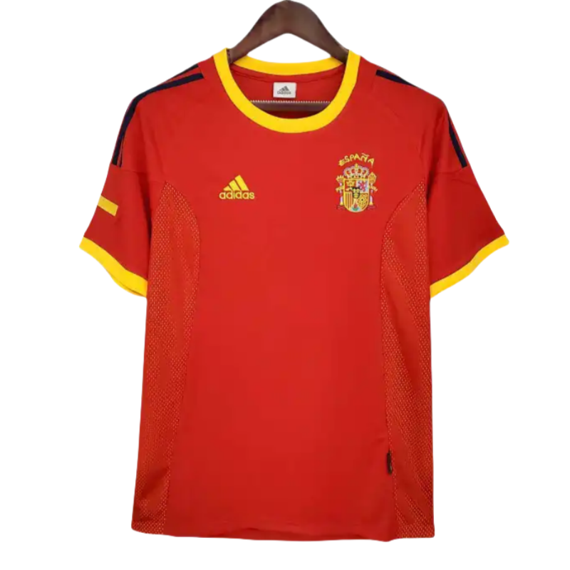 197d2543f9 Spain Retro Jersey Home World Cup 2002 - Image 1