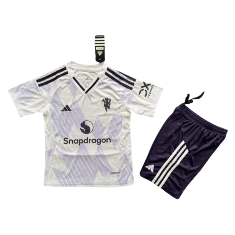 1bf4e51671 2025-26 Manchester United Away Soccer Jersey kit for Kids - Image 1