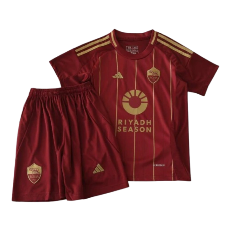 1d3e9915e9 24-25 AS Roma Home Kids Kit Jersey+Shorts - Image 1