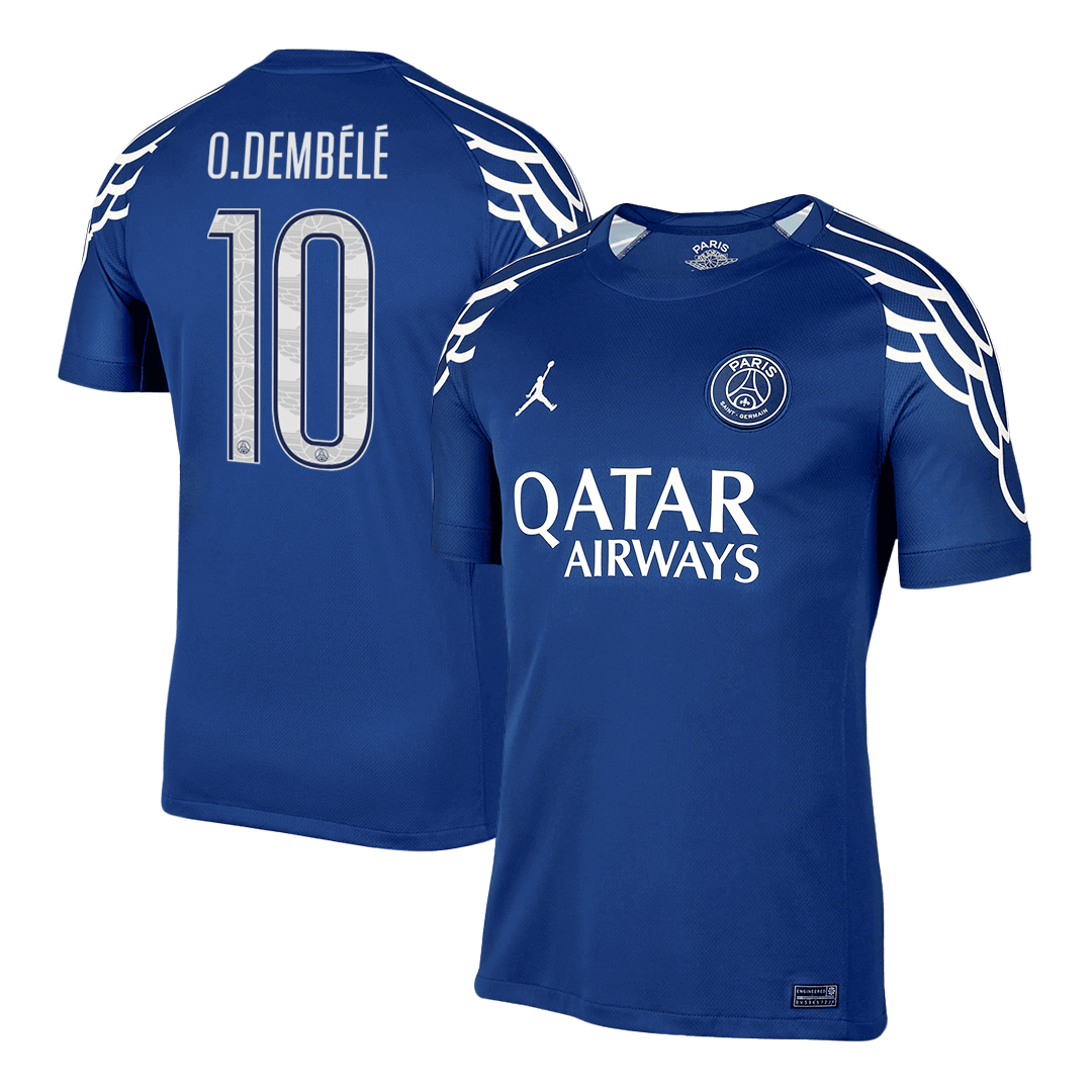 1d406b6274 O.DEMBéLé #10 PSG Soccer Jersey Fourth Away Custom Shirt 2024-25 - UCL - Image 1