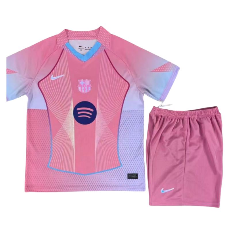 2025-06-27112729167 pink Barcelona Special Edition Kits Jersey+Shorts 25-26 - Image 1