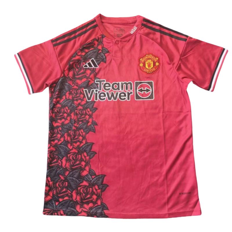 2025-08-09161304560 Manchester United red Rose Special Edition Football Shirt 2025-2026 - Image 1