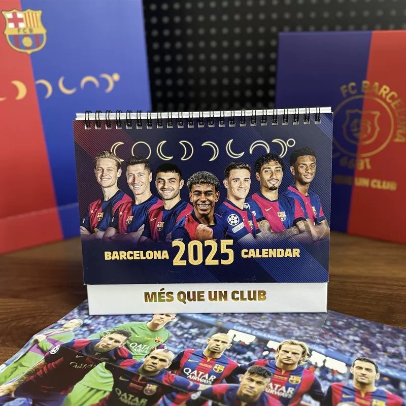 20250329165542 Fc Barcelona 2025 calendar Football toy kit gift - Image 1