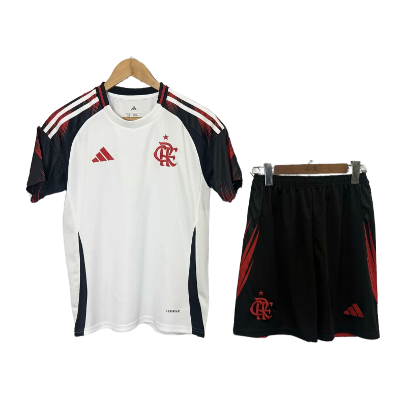20250918173333100148-20 25-26 Flamengo Away Kids Soccer Shirt Kit Fan Version - Image 1