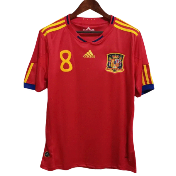 Spain Retro Jersey Home World Cup 2010