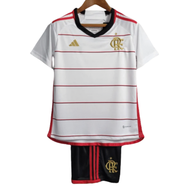 Kids CR Flamengo 2023/24 Away Jersey Kit