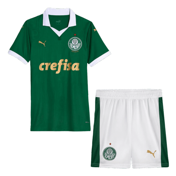 Kids SE Palmeiras Home Soccer Kits 2024-25