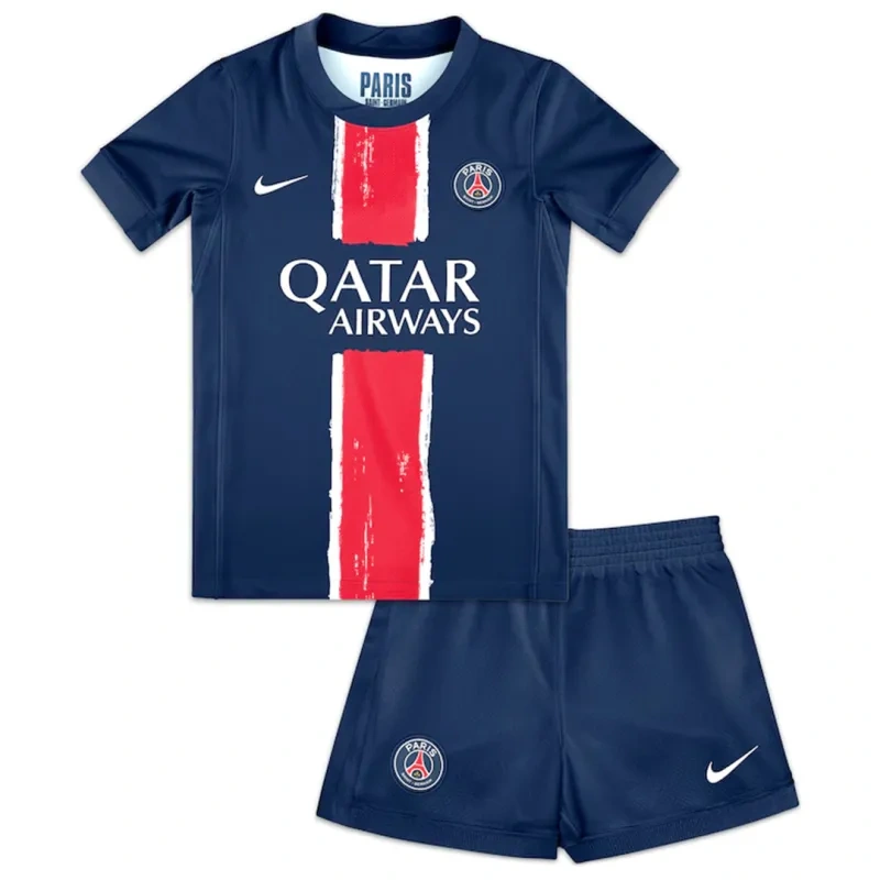 5b2340f8f0 24-25 PSG Saint-Germain Home Soccer Kids Kit Jersey+Shorts - Image 1