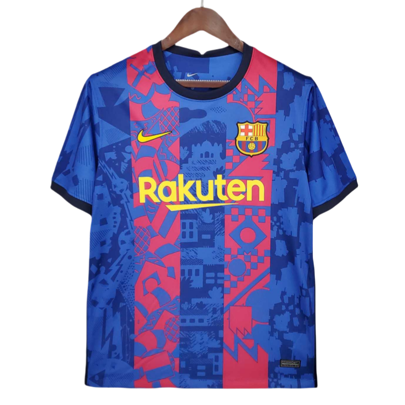5fb95f35 21-22 Barcelona away Retro football jersey - Image 1