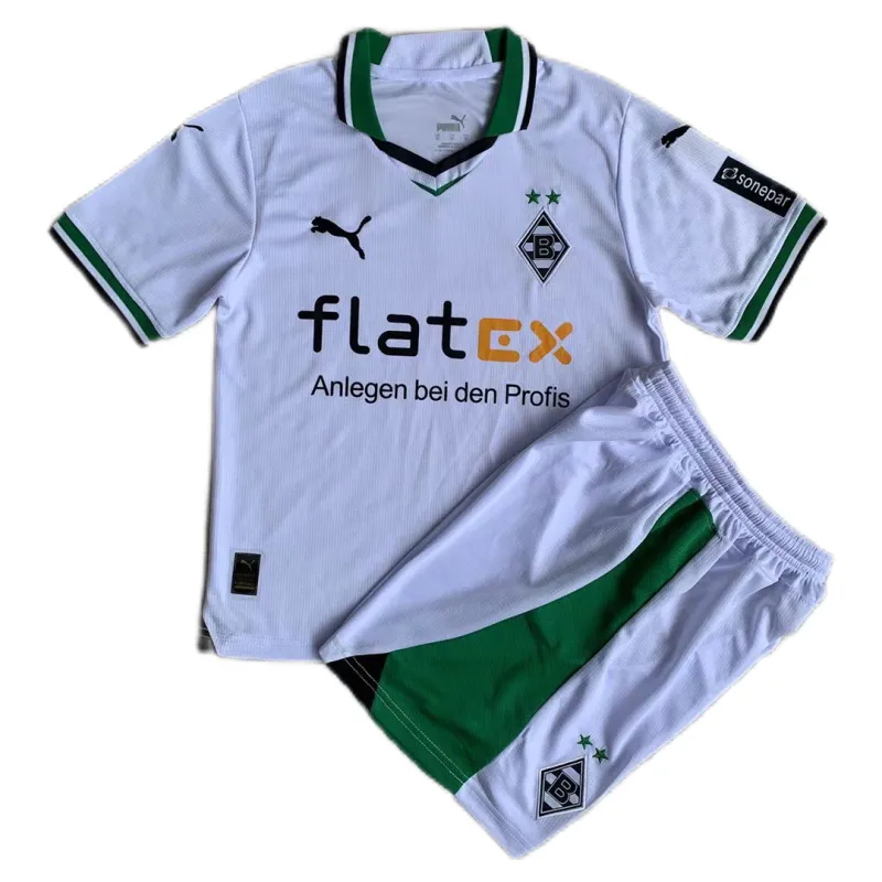 7b7836ace6 23-24 Kids Borussia Mönchengladbach Home Kit Shirt+Short - Image 1