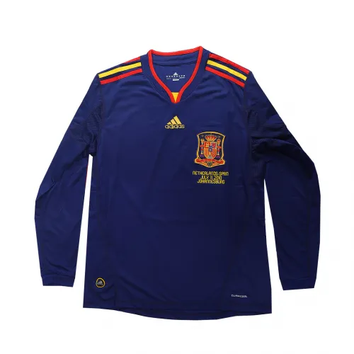 815e6606c3 Spain Retro Soccer Jersey Away Long Sleeve Replica World Cup 2010 - Image 1
