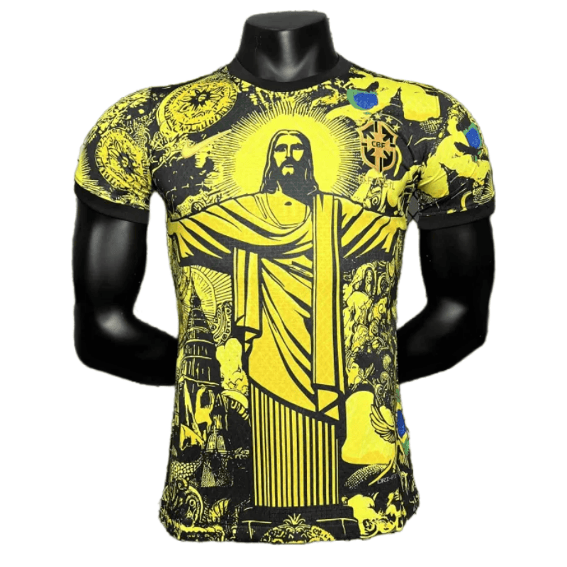 87de326908 2024 Brazil Christ the Redeemer Special Kit Player Version Shirt Football - Image 1