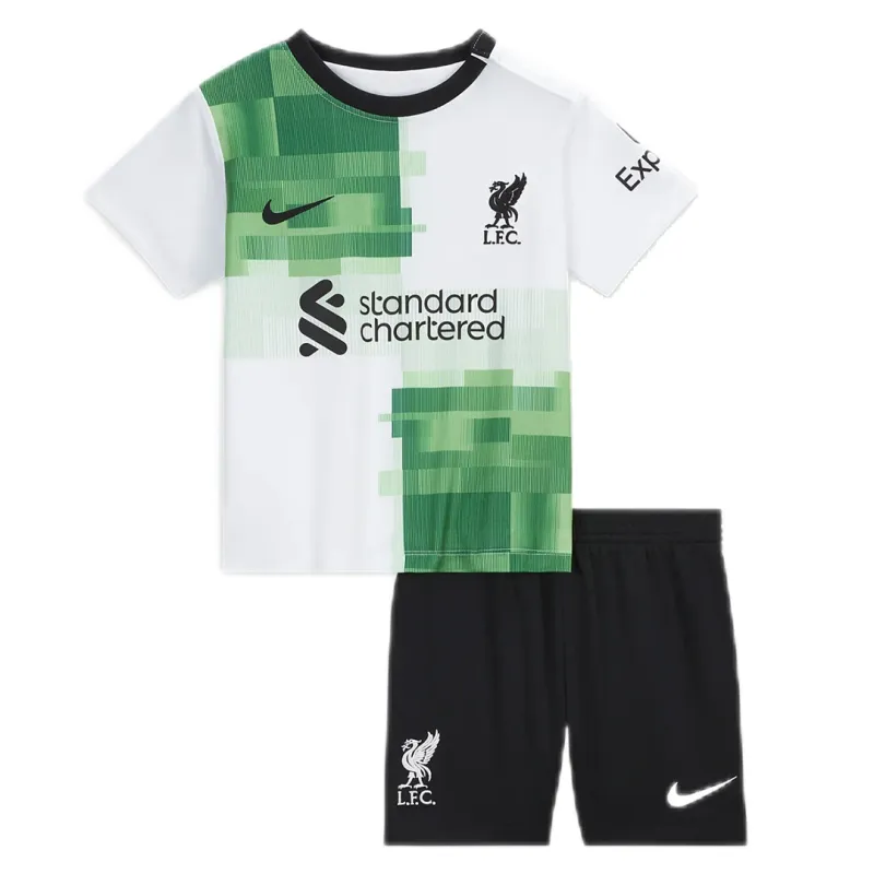 8ba5e3f97f 23-24 Kids Liverpool Away Jersey Kit - Image 1
