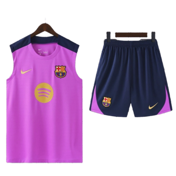 Barcelona Sleeveless Training Kit Purple 2025/26