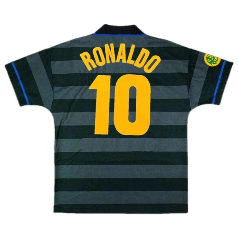 a6f31e650d 97-98 Inter Milan Ronaldo #10 Retro Jersey Europa League Away - Image 1