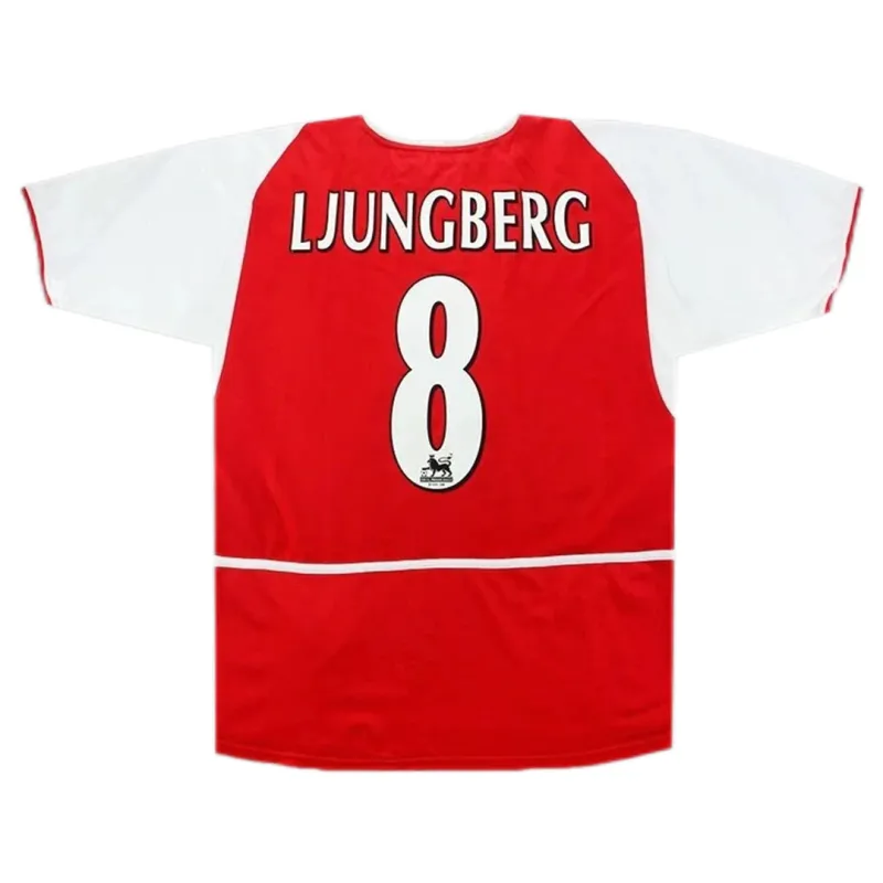 be294e2b8c 02-04 Arsenal LJUNGBERG #8 Retro Jersey Home - Image 1