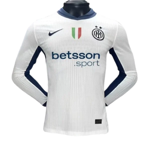 24-25 Inter Milan Away Long Sleeve Kit Player Version Shirt Soccer Jersey