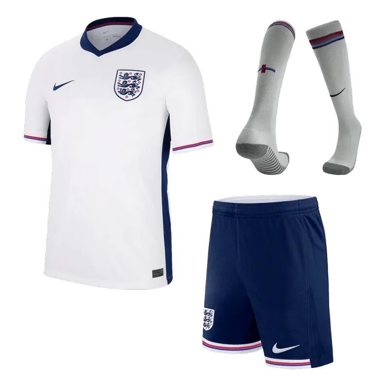 e149069b05 2024 England Home Whole Kit(Jersey+Shorts+Socks) Euro - Image 1
