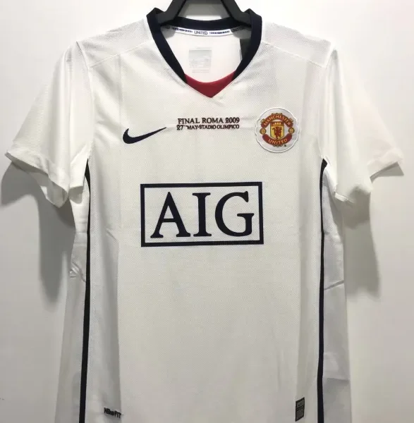 2008-09 Manchester United Retro Jersey Home UCL Final