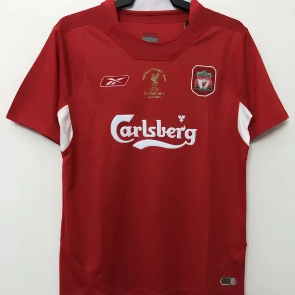 2005 Liverpool Retro Jersey UCL Final Home