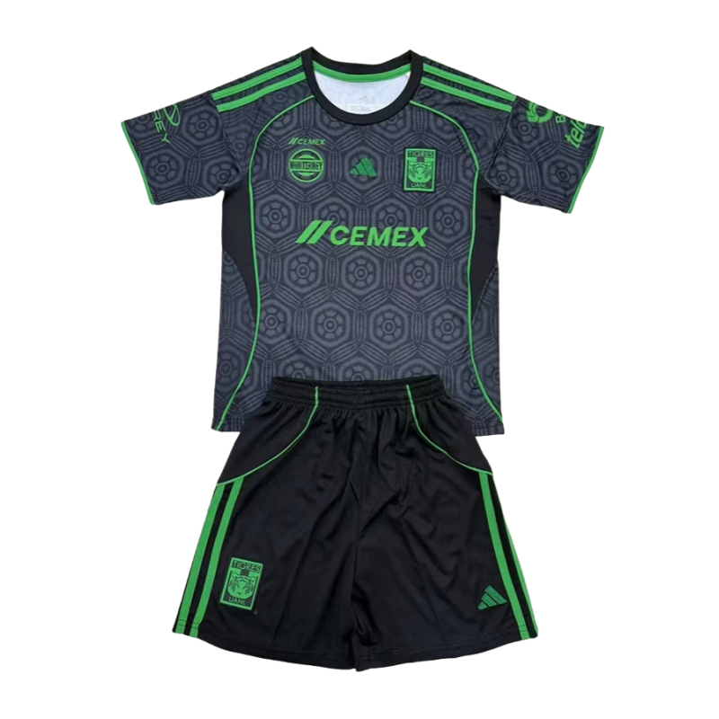 lauanlthird25-234953b2f1-4 Tigres UANL Third Away Kids Soccer Jersey Kit 2025-26 Fan version - Image 1