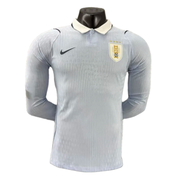 2026 Uruguay World cup Home Long Sleeve Football jersey Player Edition