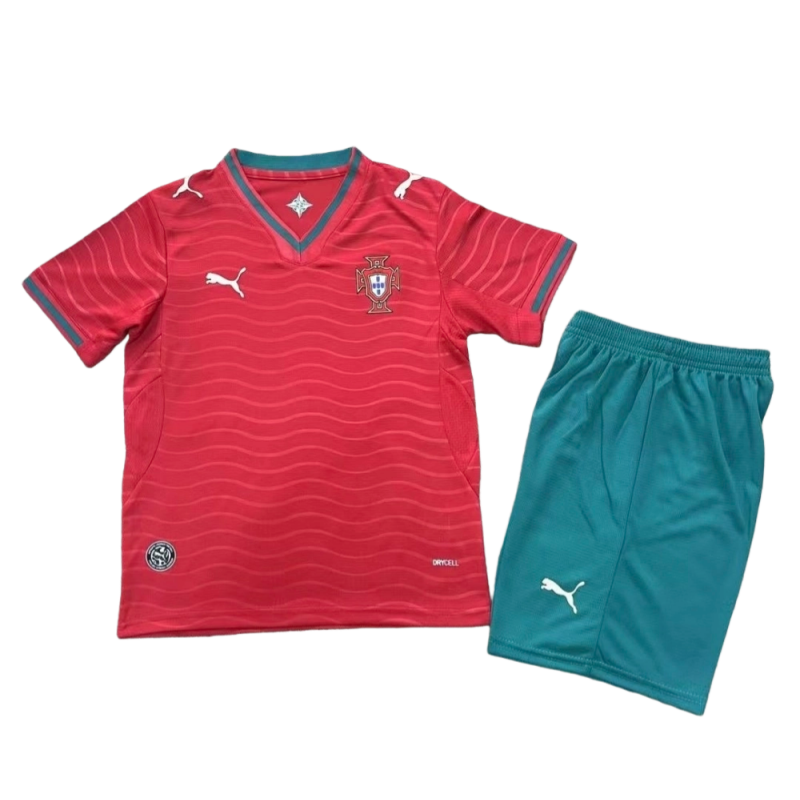 IMG9102-163118ac89 2026 Portugal World cup Home Kids Soccer Shirt Kit jersey+Shorts - Image 1