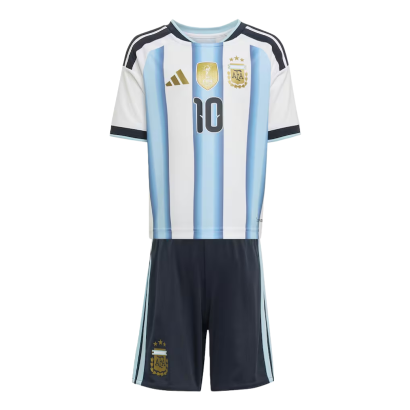 argentina-adidas-home-minikit-2026-messi-number-10ss5p-203495756pv-1u-rjp75zt01xbrb8yhmgxuv-gfcfsisnjtlict1kauhq 2026 Argentina World cup Home Soccer Uniform Kids Kit jersey+Shorts - Image 1